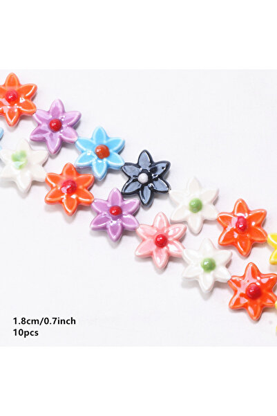 Choice21 C07265 10Pcs Kawaii Ceramic Beads Sea Animal Fish Duck Heart Flowers...
