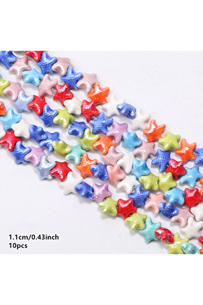 Choice C07099 10Pcs Kawaii Ceramic Beads Sea Animal Fish Duck Heart Flowers S...