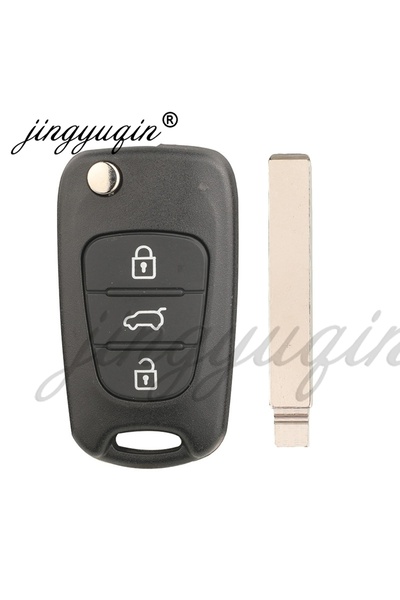 Choice Hu134 jingyuqin 3 Buttons Hu134 Flip Car key Shell Replacement for Kia...