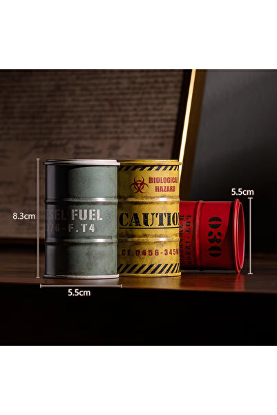 Choice21 3pcs F Iron Mini Oil Drum Model Chemistry Oil Drum Model Car Model D...