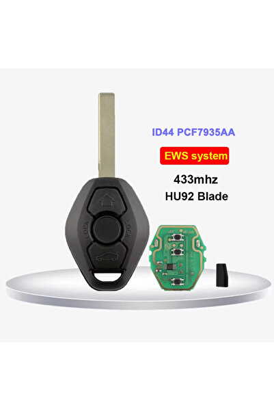 Choice12 HU92 433Mhz ID44 EWS Sytem ID44 Chip Remote Car Key For BMW E38 E39 ...