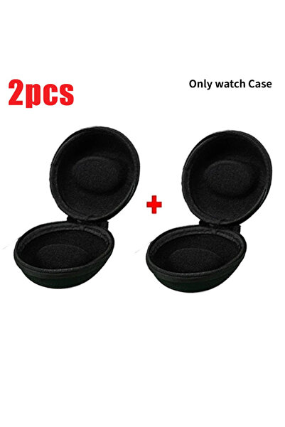 Choice6 Black Black-2PCS Portable Watch Travel Case EVA Watch Storage Box Wat...