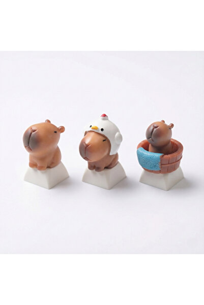 Choice1 Capybara 3pcs Cute Capybara Keycaps XDA Profile ABS Custom Mechanical...