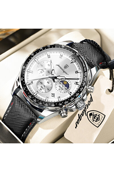 Choice 879 Silver White Top Sports Fashion Men Clock Luminous Waterproof Chro...