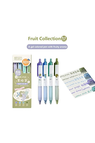 Choice Style B Creative 3D Fruit Scent Colored Gel Pens 0.5mm Smooth Writing ...