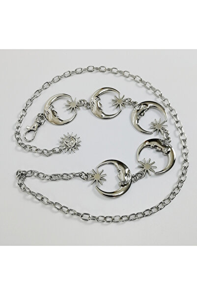 Choice 105cm Moon Chain Si Gold Chain Belt Female Waist Moon Sun Metal Belts ...