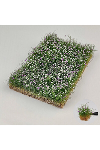 Choice6 12mm white purple 12mm/16mm Hand Torn Flower Clusters,Model DIY Mater...