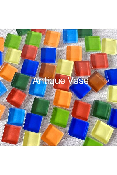 Choice13 50pcs Antique Vase 50pcs 1cm Creative Art Mixed Color Mosaic Pieces ...