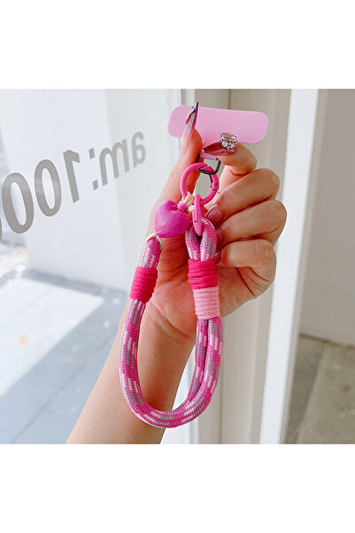 Choice1 Polyester / Nylon Pink Personalized And Caring Mobile Phone Lanyard, ...