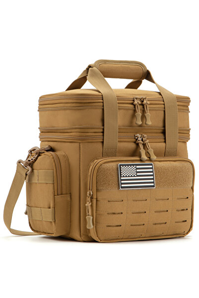 Choice Khaki Tactical Lunch Bag for mens heavy duty lunch box Leakproof insul...