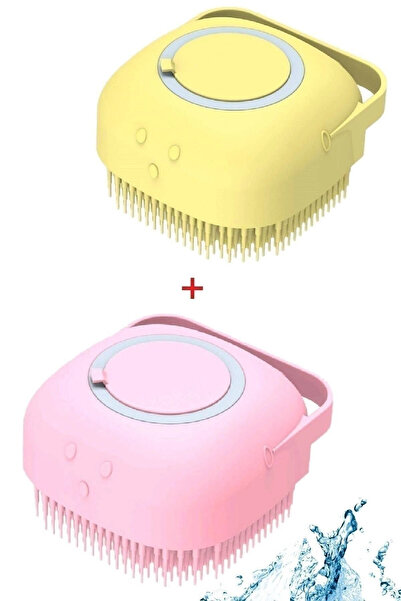 Tutankamon 2 Adet Silikon Banyo Duş Jeli Kesesi Hazneli Şampuan Peeling Vücut...