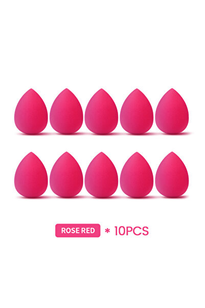choice2 puff-Rose Red 10pc IMAGIC 10Pcs/Kit Makeup Sponge Set Soft Colorful C...