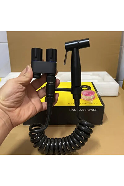 Choice9 black suit Stainless Steel Double Outlet Angle Valve Large Flow Showe...