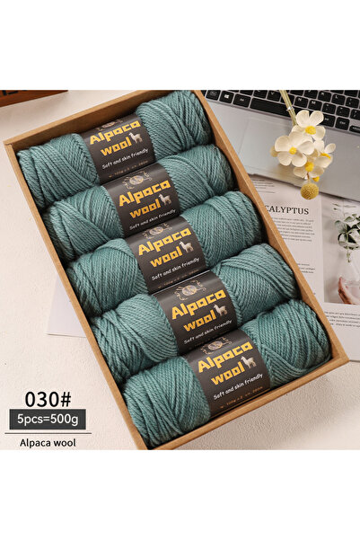 Choice 30 Morandi 500g Alpaca Wool 245 Chunky Knitting Yarn Multi-Color Autum...