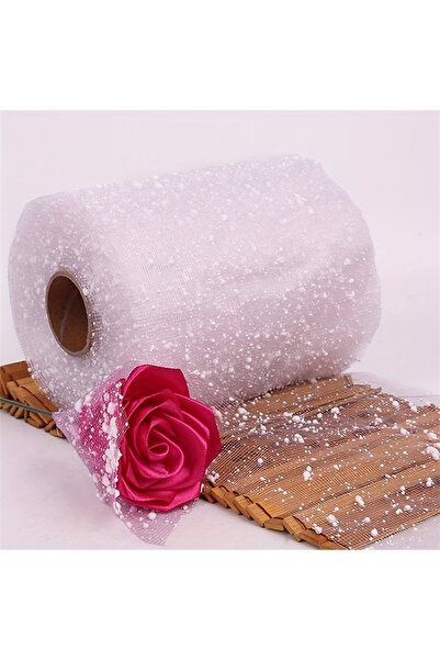 Choice WHITE Handcrafted Silk Ribbon Rose Wrapping Paper - Versatile for Bouq...