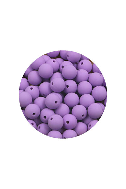 Choice50 50pcs 12mm Light purple 50Pcs/Lot 12/15mm New Color Silicone Beads f...