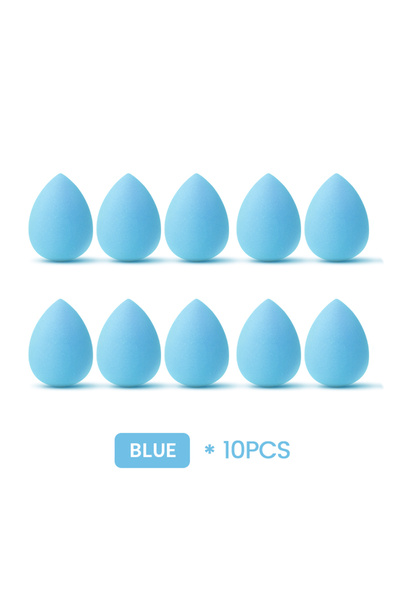Choice1 puff-blue 10pc IMAGIC 10Pcs/Kit Makeup Sponge Set Soft Colorful Cosme...