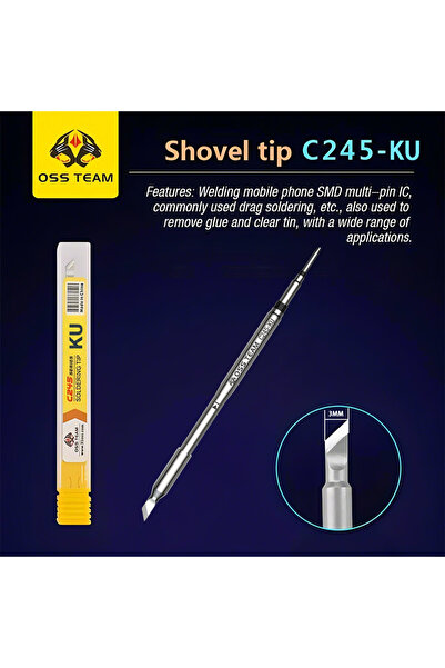 Choice11 C245-KU OSS C210 C245 Soldering iron tip For T90 HS-02 T80 Soldering...