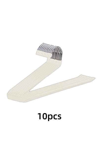 Choice 10Pcs White 20/10Pcs Metal Z-Shaped Pants Hanger Non-Slip Durable Clot...