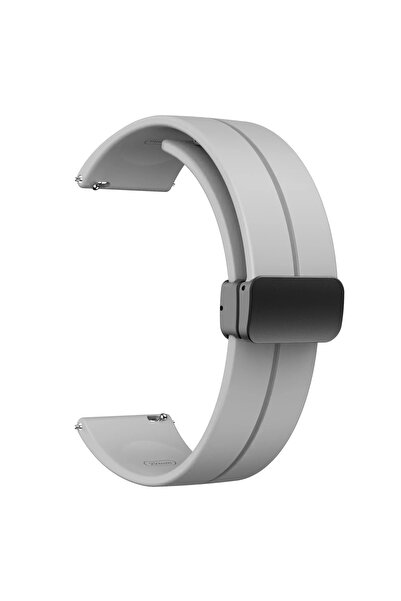 Choice39 20MM Width Band Light grey 22mm 20mm Magnetic Silicone Strap For X S...