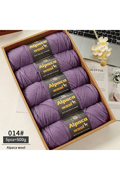 Choice 14 Romantic Purple 500g Alpaca Wool 245 Chunky Knitting Yarn Multi-Col...