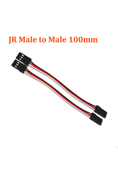 Choice5 2PCS 100mm male to male JR Male to Female/male 3-Pin Servo Extension ...
