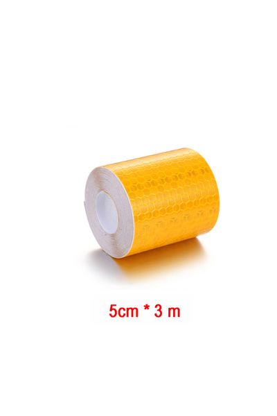 Choice orange-3m 5cm 1/3/5/10/20m Reflective Tape Safety Warning Solid Color ...