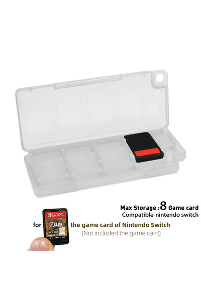 Choice White 8 in1 DATA FROG 8 In 1 Portable Game Cards Case Compatible Switc...
