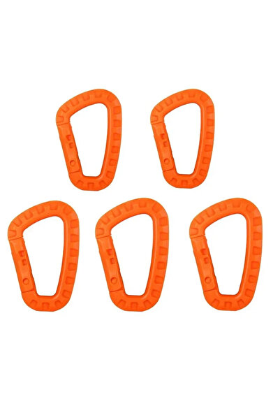 Choice Orange 5pcs 1-10Pcs tactical carabiner Clips Accessories D-Ring Buckle...