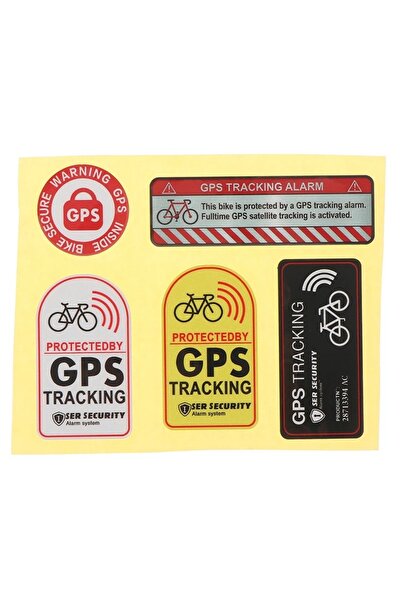 Choice 1 sets 1 set 5pcs Gps Tracking Alarm Stickers Bicycle Motorcycle Scoot...