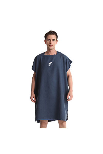 Choice4 105x75cm Navy Mutao Unisex Surf Poncho Robe Towel, Microfiber Bathrob...