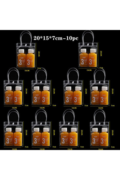 Choice 10pc 20 15 7cm 10pc 10/20/30/50/100pcsTransparent Soft PVC Gift Tote P...
