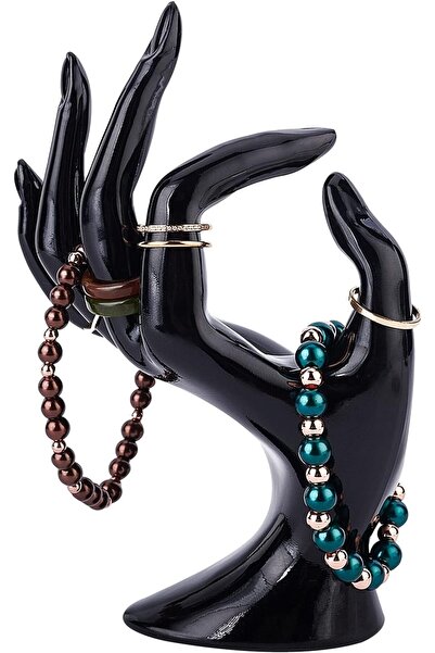 Choice AECH-04529 OK Gesture Ring Hand Holder Black Bracelet Ring Watch Stand...