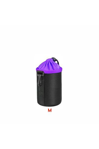 Choice purple M Size Waterproof Camera Lens Bag Drawstring Bag For Canon For ...