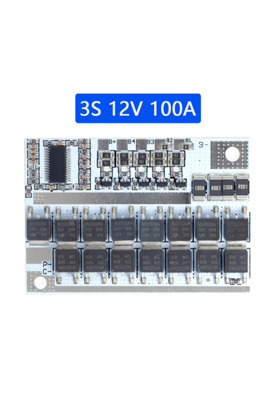 Choice دائرة حماية بطارية ليثيوم أيون ثلاثية 3S 12V 100A 3S/4S/5S Bms 12.6V 1...