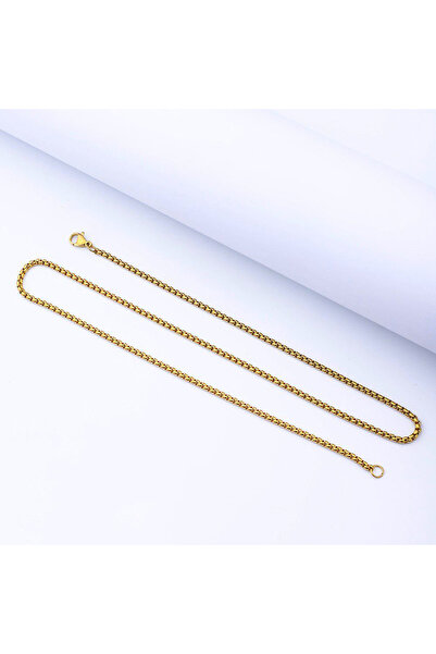 Choice 2.5MM 60cm 24inch Gold Stainless Steel Square Box Chain Necklace For M...