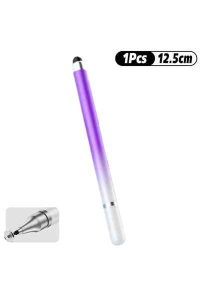 Choice 1Pcs Mixed Purple 2 in 1 Universal Stylus Pen For Tablet Mobile Androi...