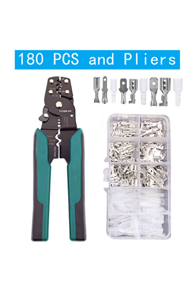 Choice8 180pcs-and-Pliers-Y Boxed Crimp Terminal,Electrical Connector,U/O Sha...