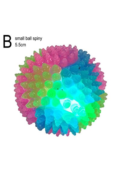 Choice1 B Pet Light Up Toy Ball Glowing LED Puppy Flashing Elastic Ball Toy C...