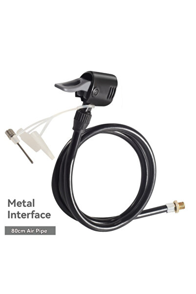 Choice3 80cm metal head Bicycle Air Pump Extension Tube Pump Bicycle Hose Air...