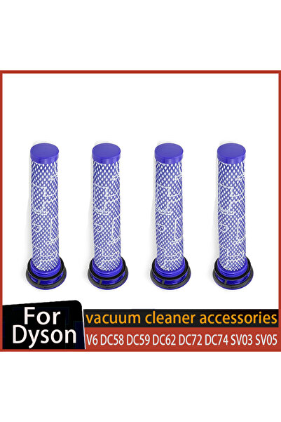 Choice 4pcs Upgrade Motor Rear Cover HEPA Filter for Dyson V6 DC58 DC59 DC62 ...
