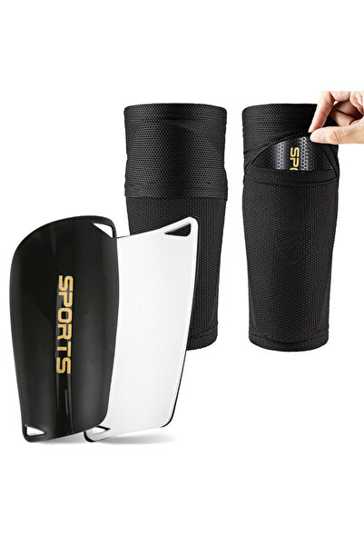 Choice22 M Black Loogdeel Kids Youth Soccer Shin Guards with Sleeves, Slip in...