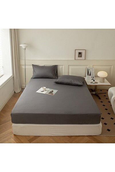 Choice50 160x200cm 3s shen hui Kuup Polyester 3pcs Solid Color Queen Size Bed...