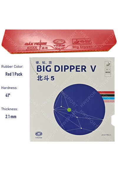 Choice Red 41 YINHE BIG DIPPER V Table Tennis Sticky Ping Pong Sheet Big Dipp...