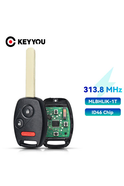 Choice1 2 Buttons With Plus KEYYOU For Honda CR-V Accord MLBHLIK-1T HLIK-1T E...