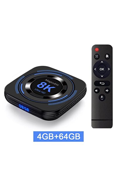 choice2 UK Plug 4G64G Magcubic Android 12 TV BOX Support 8K 4K BT Voice Media...