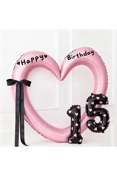 Choice14 40inch 15 Hollow Out Love Heart Balloon Birthday Party Decoration Cu...