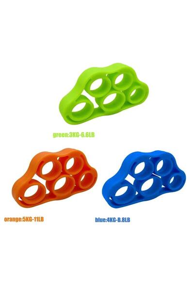 Choice 3pcs color mix 1/2/3/4/8pcs Hand Gripper Silicone Finger Expander Exer...