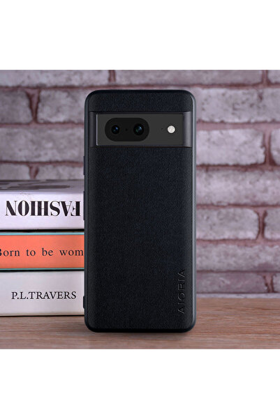 Choice 7 Black Luxury Textile Leather Case for Google Pixel 8 Pro 7 7A 6 6A 5...