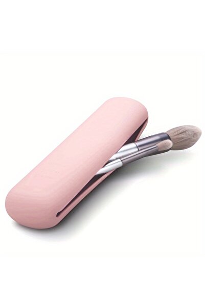Choice Pink Travel Makeup Brush Holder,Silicon Trendy And Portable Cosmetic F...